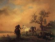 Philips Wouwerman Horses Being Watered Germany oil painting artist
